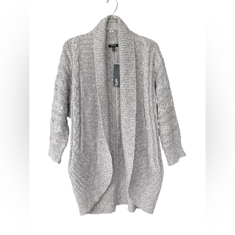 Apt. 9 Women's Heather Gray Knit Cardigan - NWT